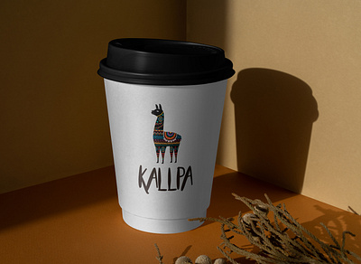 Kallpa Café branding design illustration logo