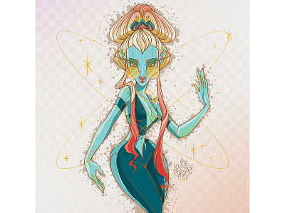 Character art ;) alien character art character design concept art design girl graphic design illustraion illustration loony rabbit woman