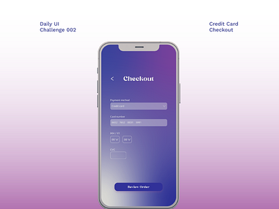 Daily UI #002 - Credit Card Checkout