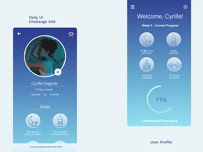 Daily UI #006 - User Profile