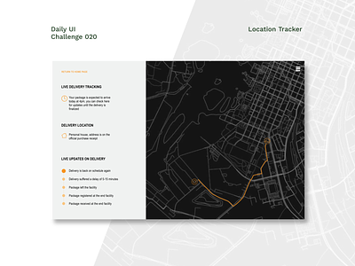 Daily UI #20 - Location Tracker dailyui design location location tracker minimal tracker ui ux