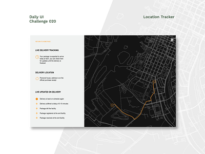 Daily UI #20 - Location Tracker