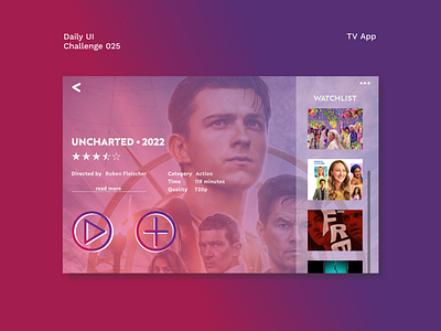 Daily UI #25 - TV App