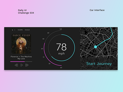 Daily UI #34 - Car Interface