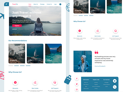 Travel Website Page design travel app travel blog travel web travel website traveling travelwebsite ui ux