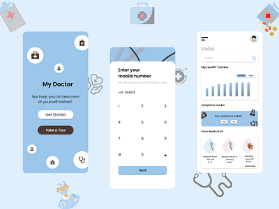 final my doctor app upload design health tracker healthcare medical app ui uiux ux