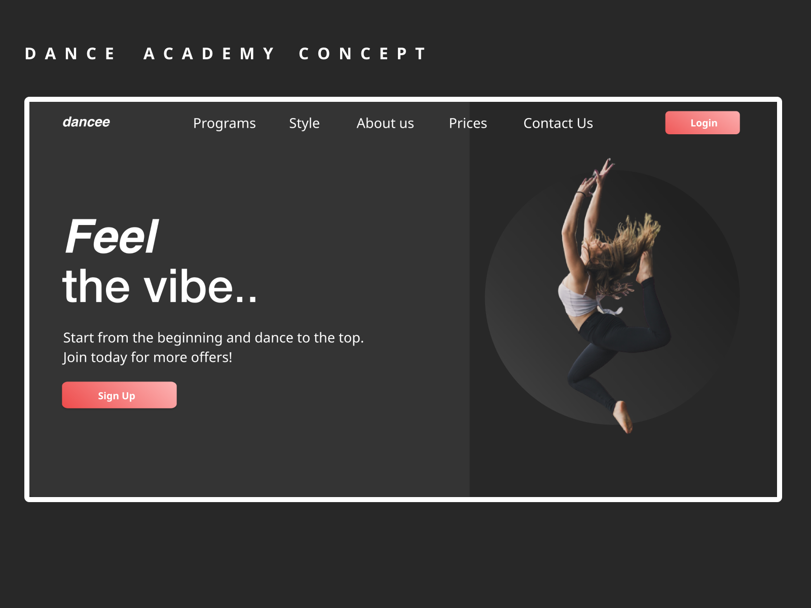 Dance academy by Vandana on Dribbble