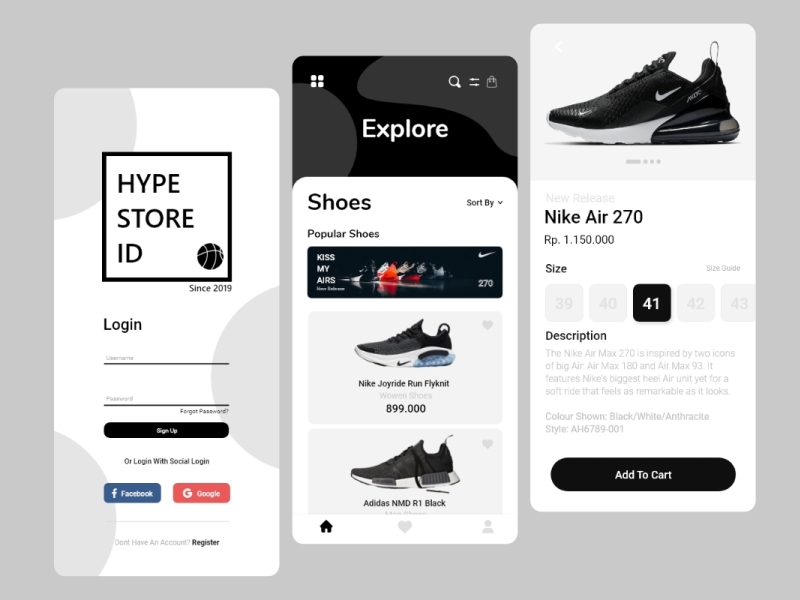 Shoes catalog app by Galuh akhdandikaa on Dribbble