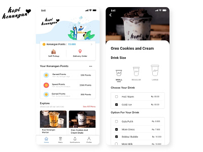 Kopi Kenangan Re-Design App app design ui ui ux ui design uidesign uiux ux ux design uxdesign