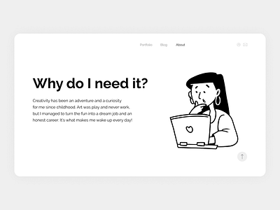 Illustrations Website UI