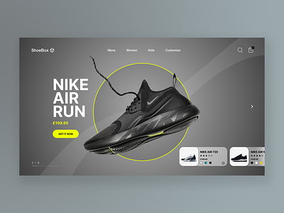 Shoe Website UI