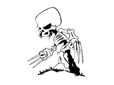 Sketch - Skeleton - illustrator - ADOBE bone ghost illustrator knife photoshop sharp skelton