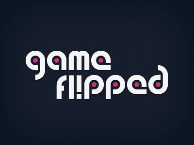 game flipped clean logo magenta white