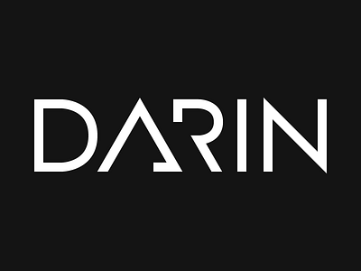 Darin Logo (rebound) custom logo rebound sans serif typography wordmark