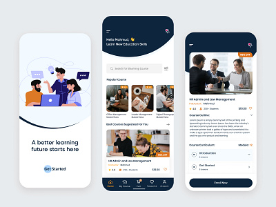 E-Learning App Design Concept