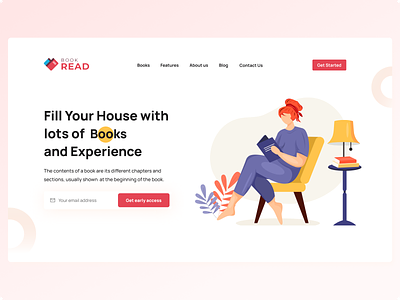 Online Book Store Landing Page
