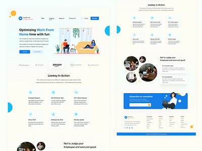 Work from home Landing page adobe xd branding co office design figma home office homeoffice illustration landing landingpage logo office ui ui design uidesign web template work work from home worker workfromhome