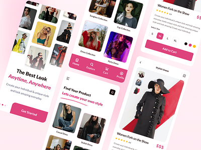 Fashion eCommerce App apparel brand branding cart e commerce shop clean clothing collection design ecommerce fashion kid mobile app outfit shirt style ui ui design