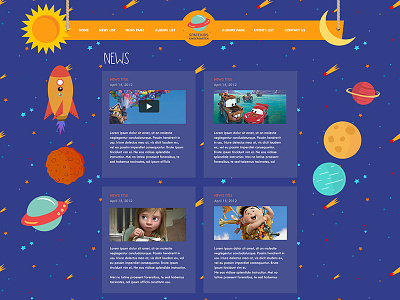 Kindergarten website news page