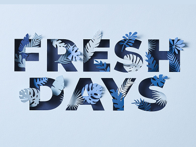 Fresh Days Typography design graphic design handmade illustration typography