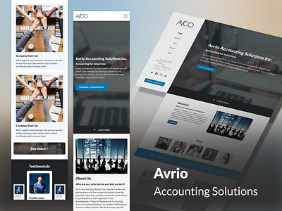 Website Design for Avrio Accounting