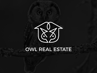 owl real estate logo design