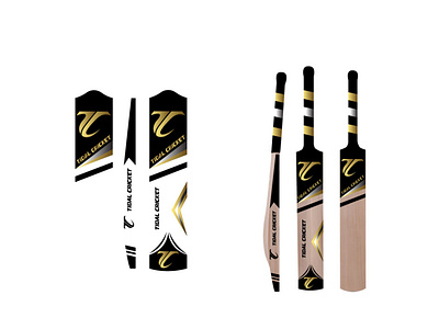 cricket bat label design