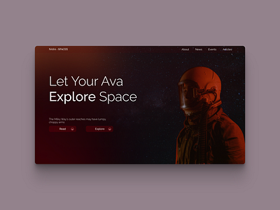 Space Website UI