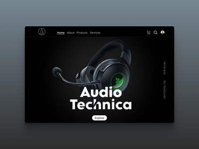 Headphones Landing Page headphoneslandingpage landingpage productlandingpage productpage ui uiux webdesign