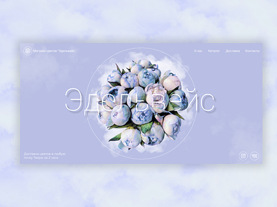 Edelweiss branding design main screen minimalism ui ux webdesign website website concept website template