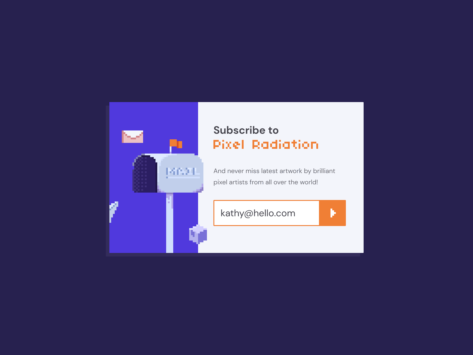 Subscribe page concept daliy ui gif animation motion graphics ui