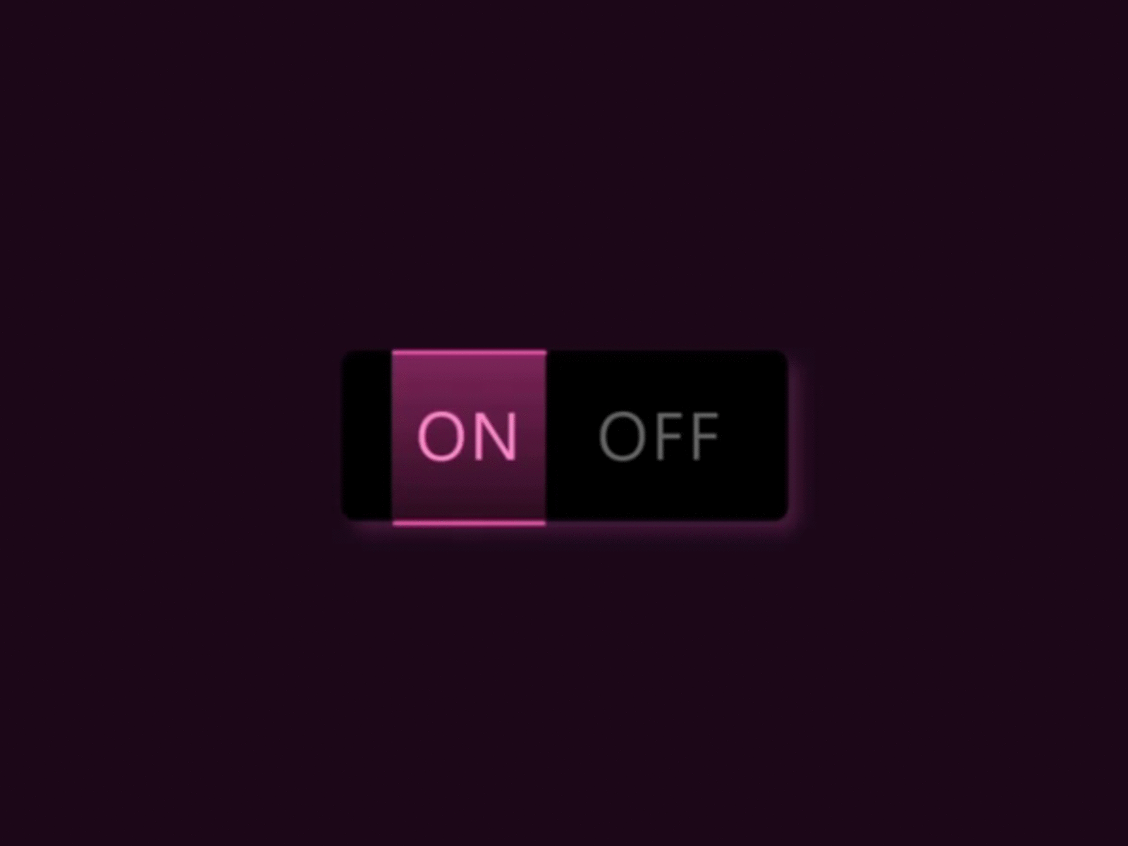 On/Off button animation