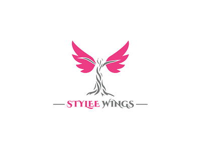 Stylee Wings branding branding design design illustration logo logo design