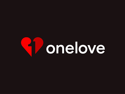 One love design illustration logo logo design