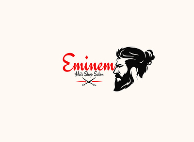 Eminem Hair Shop Salon branding branding design design illustration logo logo design minimal vector