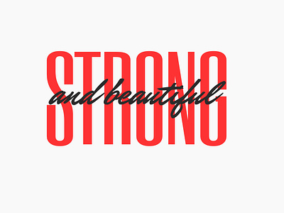 Strong and beautiful T-shirt Design