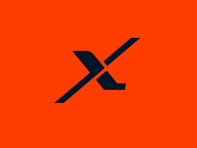 X Symbol design flat illustration illustrator logo logo design minimal typography