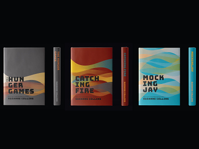 The Hunger Games Trilogy Redesign book cover books design the hunger games typography