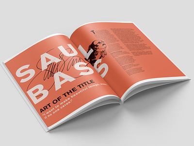 Saul Bass Magazine Spread editorial design editorial layout magazine magazine design saul bass