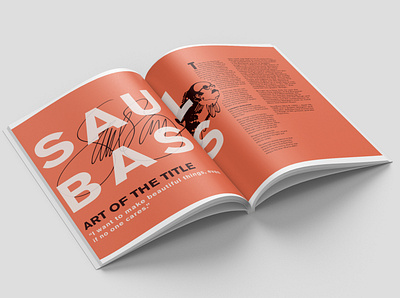 Saul Bass Magazine Spread editorial design editorial layout magazine magazine design saul bass