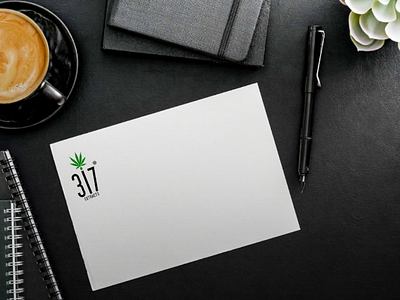 Mockup of the last logo cannabis logo oil