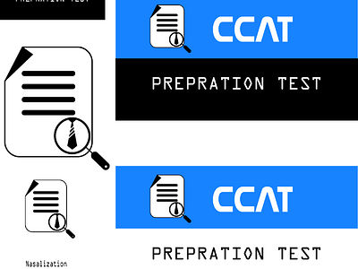 Online examination website logo design education examination logo test