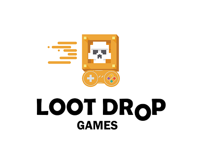 Loot drop brand logo branding game logo gaming logo logo design