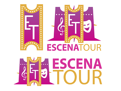 EscenaTour - Branding Design branding culture design music shows vector