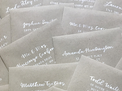 Hand Lettered Envelopes