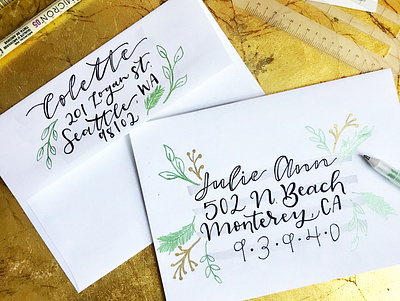 Fun Envelope design envelope design envelopes graphicdesign hand lettering hand lettering art illustration lettering lettering art lettering artist modern calligraphy typography wedding envelopes wedding invitation weddings workshop workshops