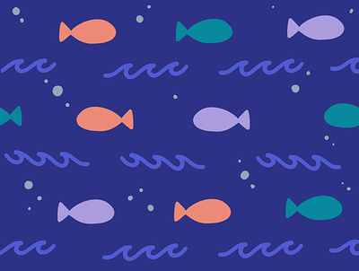 Underwater deep sea design digital digital illustration doodles fish graphicdesign hand lettering illustration lettering artist nature ocean pattern pattern design pattern designer patterns underwater
