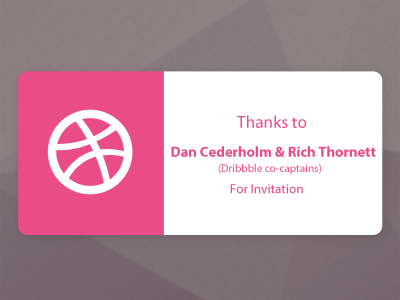 1 invitation