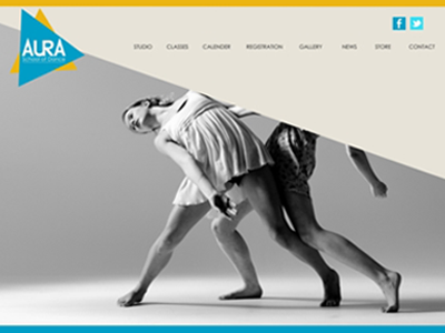 Aura School of Dance Home page home page website