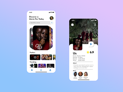 Movies App - Mobile concept